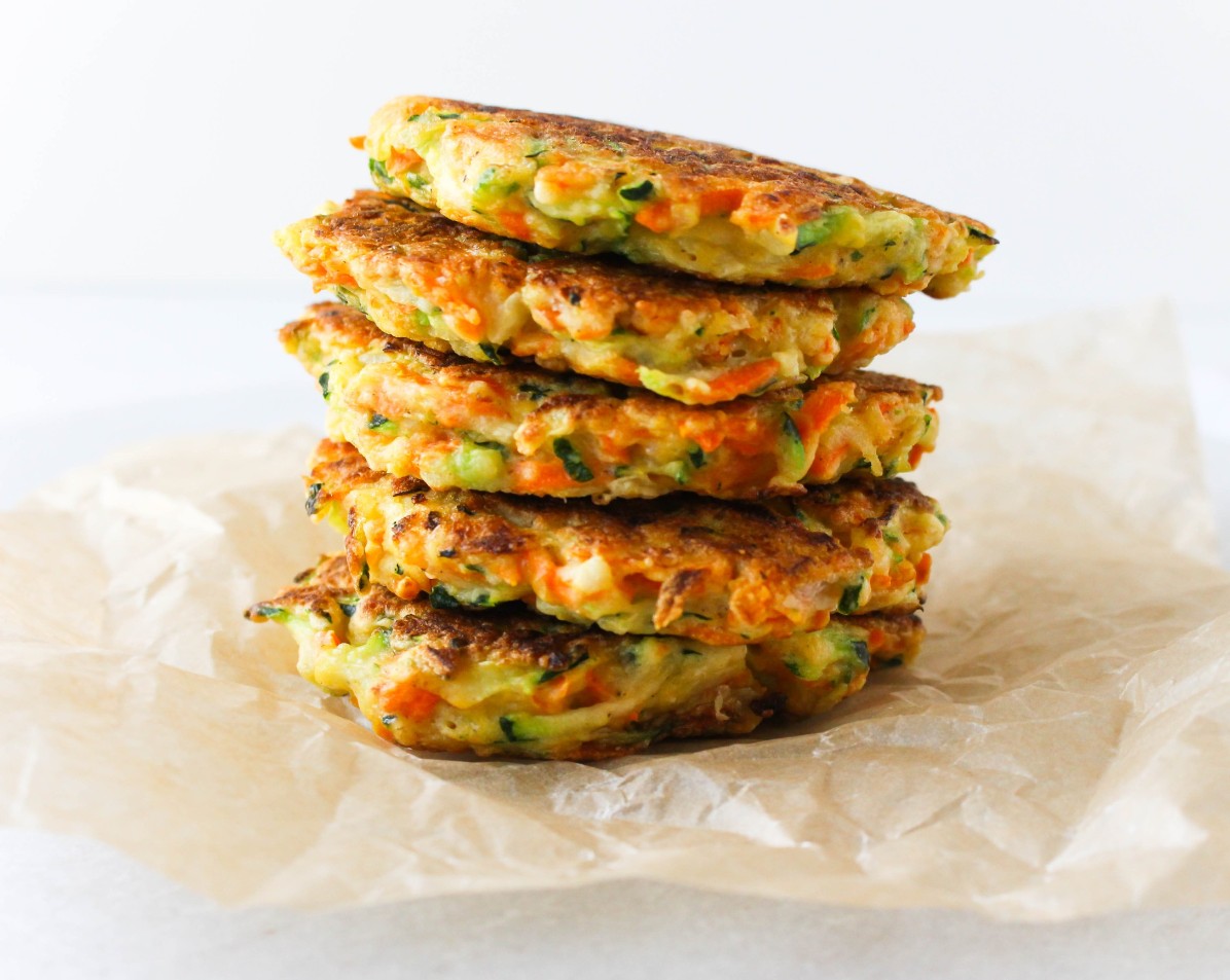 Zucchini Carrot Fritters - Chef Julie Lopez, RD