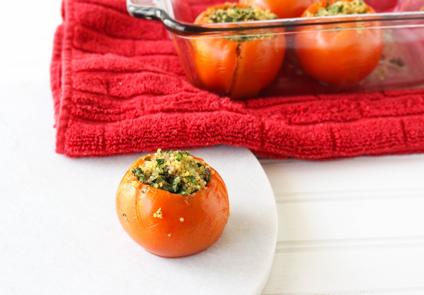 Quinoa Stuffed Tomatoes via RDelicious Kitchen @rdkitchen