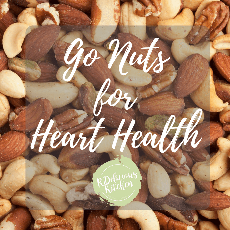 Go Nuts for Heart Health via RDelicious Kitchen @RD_Kitchen