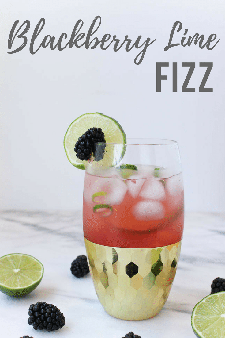 Blackberry Lime Fizz via RDelicious Kitchen @RD_Kitchen