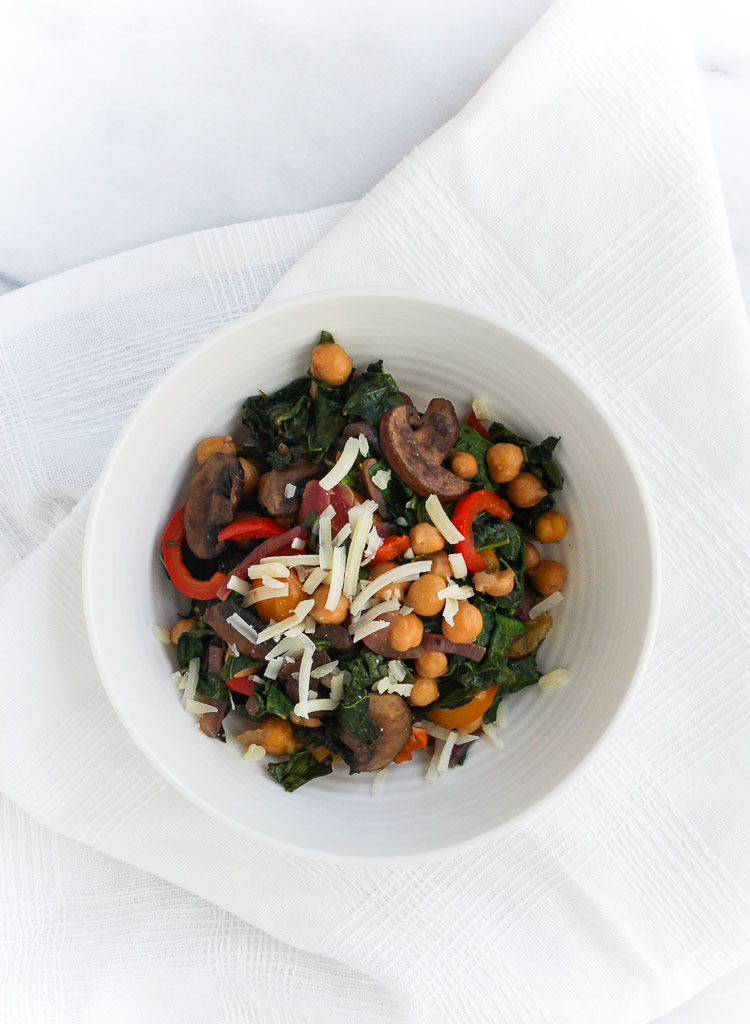 Balsamic Kale and Vegetable Saute via RDelicious Kitchen @RD_Kitchen