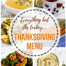 Everything but the turkey, Thanksgiving menu