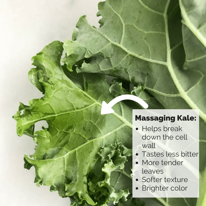 Why You Should Be Massaging Kale via RDelicious Kitchen @RD_Kitchen #rdchat #kale #howto #cookingtips #salad