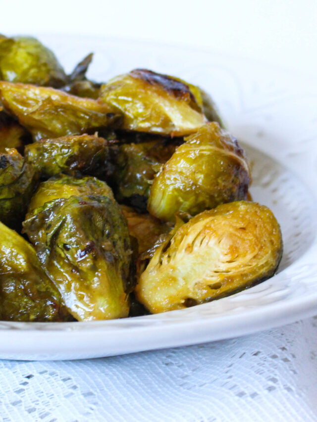 Roasted Maple-Mustard Glazed Brussels Sprouts Story