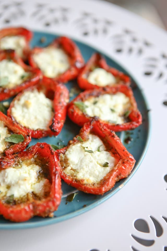 stuffed roasted red peppers
