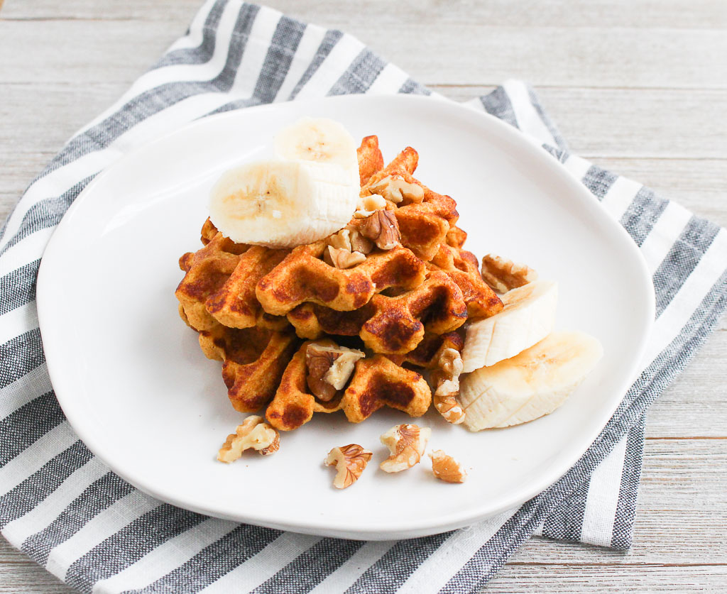 Sweet Potato Flax Waffles