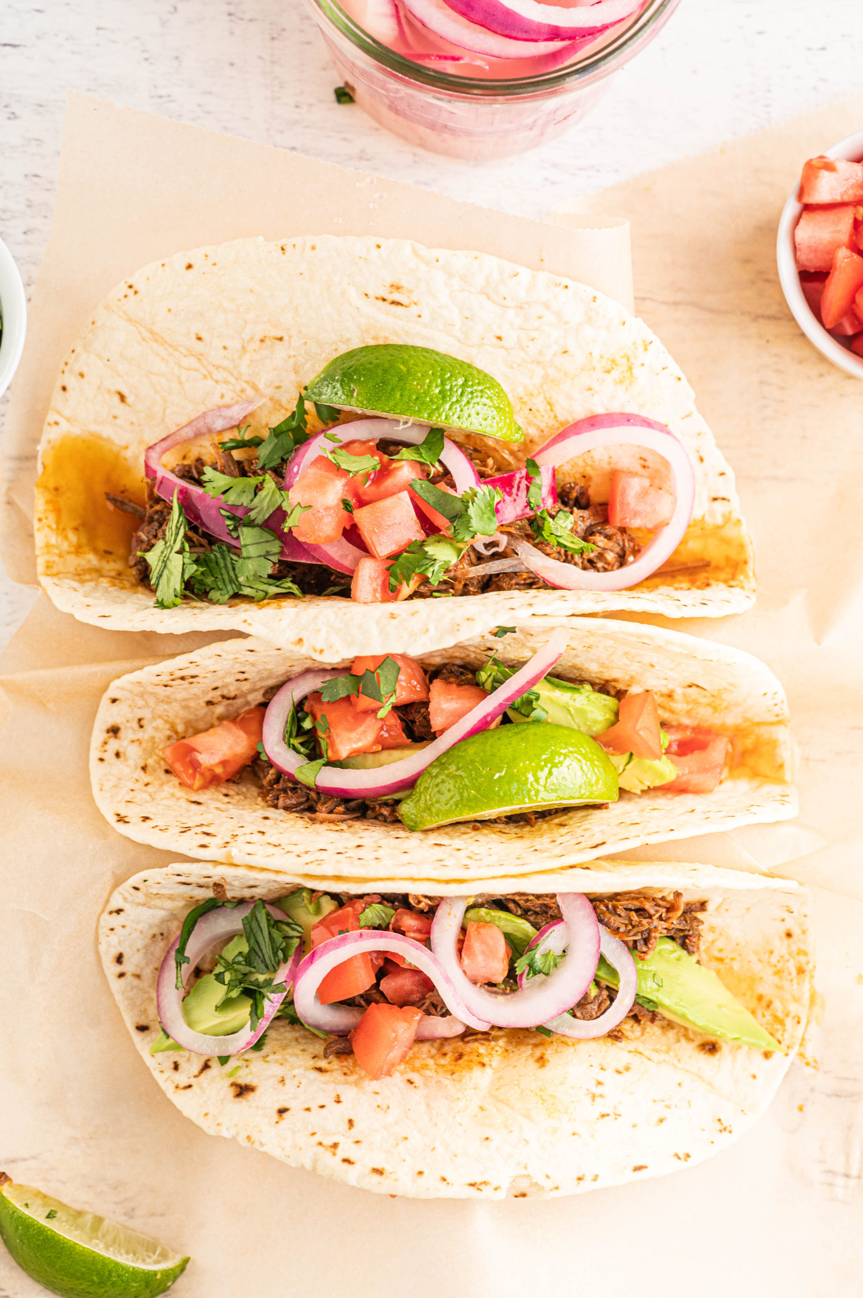 Instant Pot Barbacoa Beef Tacos