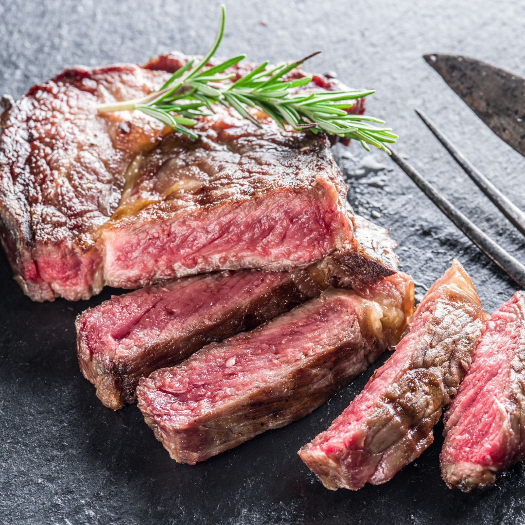Cast Iron Seared Steaks with Garlic Seasoned Salt