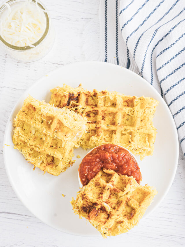 Spaghetti Squash Waffle Grilled Cheese Story
