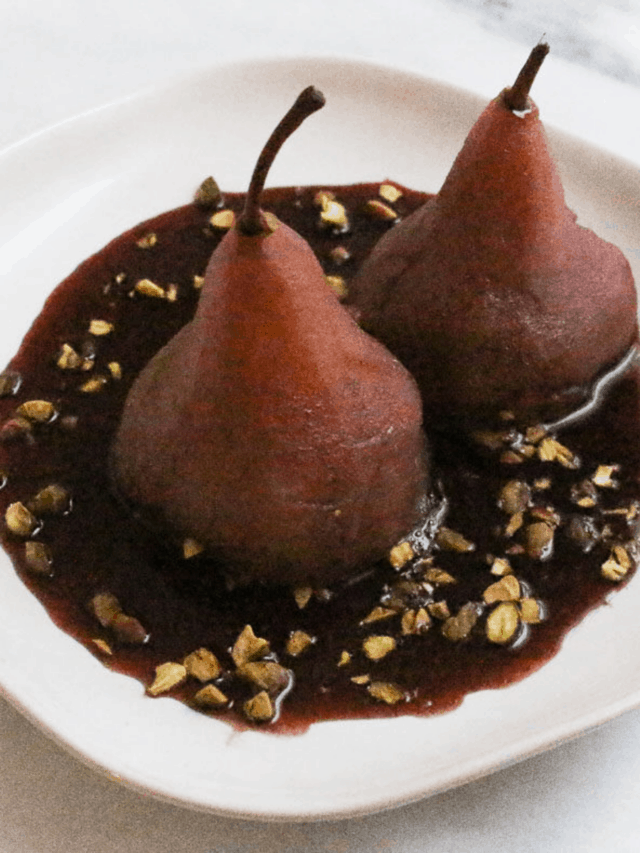 Instant Pot Poached Pears Story